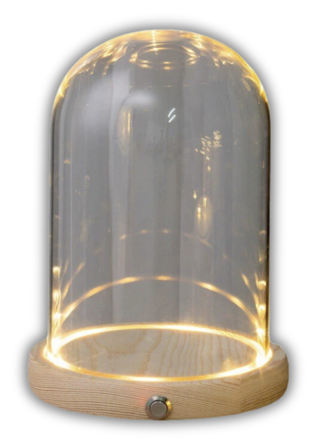 Glass Dome with Light-Up Base